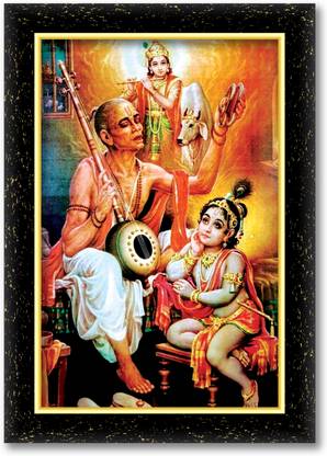 ARAAKA SURDAS photo frame (Wood Base and Front Laminated) Acrylic 12 inch x 8 inch Painting