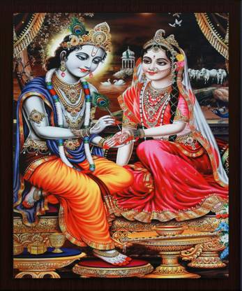 Darsh Craft Radha Krishna Religious Frame