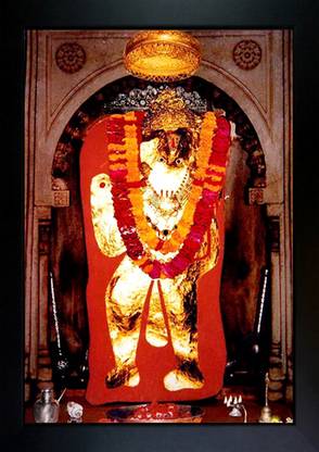 CrowdHall Mehandipur Balaji Photo Frame | Mehandipur Balaji Ji Painting Digital Reprint 13.5 inch x 10 inch Painting