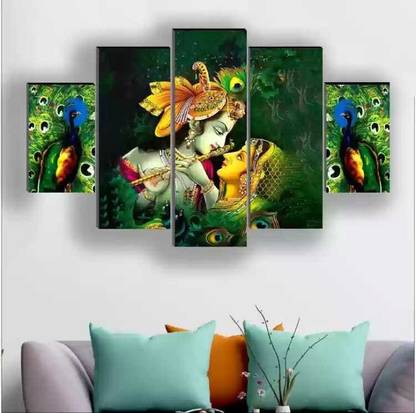 WALLSTOXX Digital Reprint 18 inch x 30 inch Painting (Without Frame, Pack of 5) Digital Reprint 18 inch x 30 inch Painting