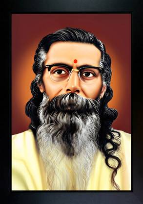 CrowdHall Madhavrao Sadashivrao Golwalkar Photo Frame | M. S. Golwalkar Photo Digital Reprint 13.5 inch x 10 inch Painting