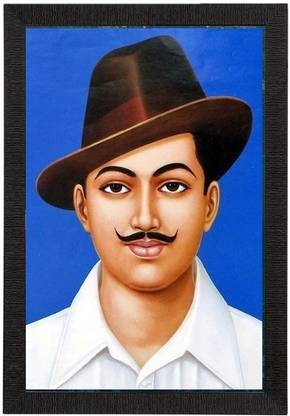 AARTKALA Samriddhi Indian Freedom Fighter Chandra Shekhar PAINTING Digital Reprint 20 inch x 14 inch Painting