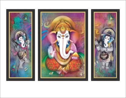 SIH 3D UV Print Wall Art Wooden Finish Digital Reprint 20 inch x 32 inch Painting