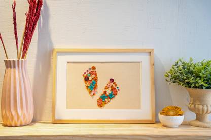 Lokallivin Baby shower gifts, Mom to be gifts, Pressed flower art, Handmade gifts Pastel 15 inch x 11 inch Painting