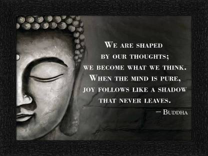 MHridayCraft MHC - buddha motivation quotes 1 Digital Reprint 9 inch x 12 inch Painting