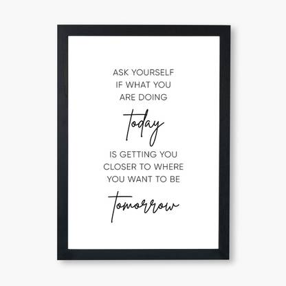 Wizzartprints Minimalist Motivational quote wall Poster, A4 Wall Art, Home Decor Inspirational Ink 12.5 inch x 9 inch Painting