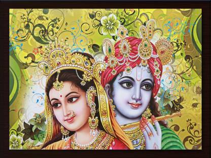 Darsh Craft Radha Krishna Religious Frame
