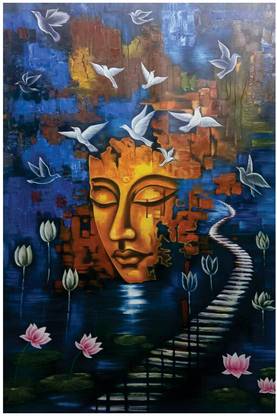 the creative solution Divine Light / Path of Peace HD QUALITY FINE ART PAPER POSTER Digital Reprint 18 inch x 12 inch Painting