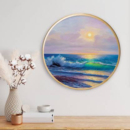 Unique Graphics Sea Scenery Acrylic 16 inch x 16 inch Painting