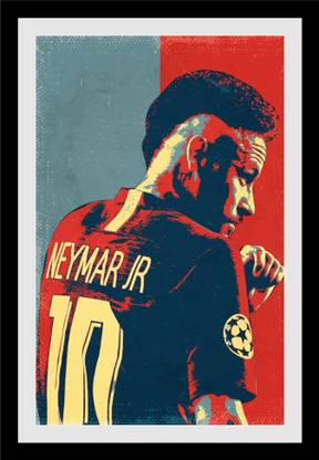 jog craft neymar jr photo| neymar footballer photo frame Digital Reprint 14 inch x 10 inch Painting