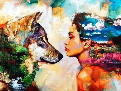 TREXEE Diy Oil Paint by Numbers Painting kit Acrylic Paint by Numbers Kit Canvas 20 inch x 16 inch Painting