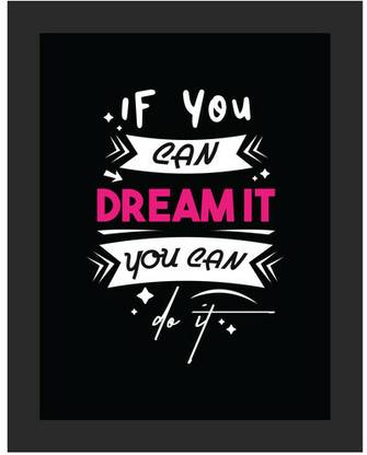 Pixel Arts Motivational Quotes Frame Digital Reprint 14 inch x 11 inch Painting