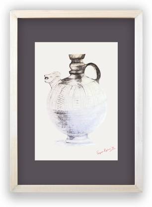 MerajCreatives 025 Clay Pottery Sketch in Pencil Pencil 13 inch x 19 inch Painting