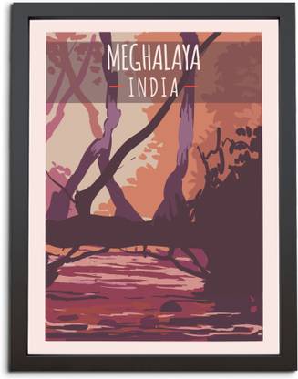 TheKarkhana "MEGHALAYA" Laminated Without Glass Digital Reprint 12 inch x 8 inch Painting