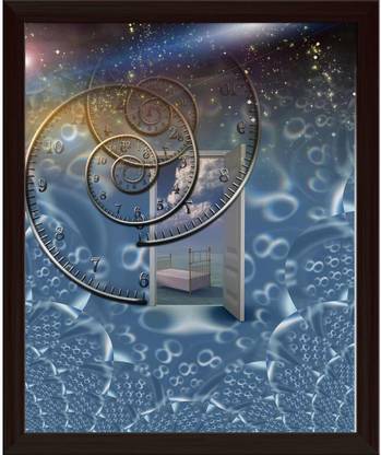 Artzfolio Eternal Sleep Framed Wall Art Painting Print Canvas 14.4 inch x 12 inch Painting