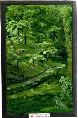 Shubh Sanket Vastu Greenary Scene Poster Digital Reprint 20.5 inch x 16.5 inch Painting