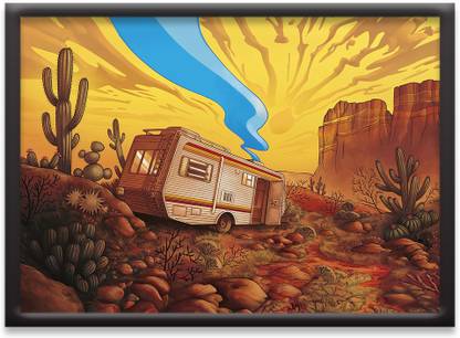 Jurojin Junction Breaking Bad Canvas Poster| Digital Reprint 11.7 inch x 8.3 inch Painting