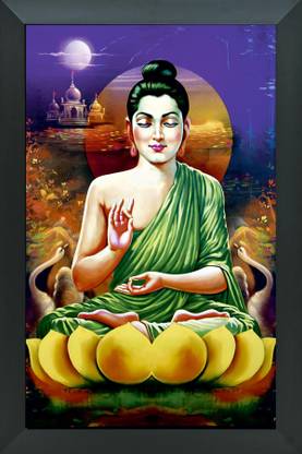 shivang craft Digital Reprint 20 inch x 14 inch Painting