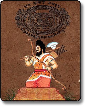 Lord Parshuram Religious Wall Décor Painting For Home ,office and Temple Paper Print