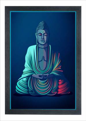 Chitransh Buddha Digital Reprint 20 inch x 14 inch Painting