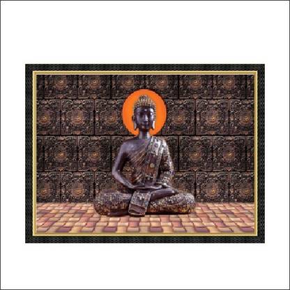 SIH 3D UV Print Wall Art Wooden Finish Digital Reprint 12 inch x 18 inch Painting