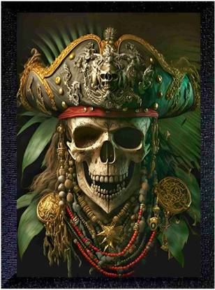 ER HANDICRAFT JACK SPARROW HORROR Digital Reprint 10 inch x 14 inch Painting