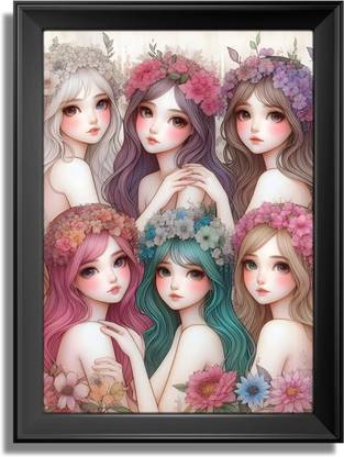 Framing Premium Barbie Doll Wall Photo Frame | Digital Reprint 18 inch x 12 inch Painting