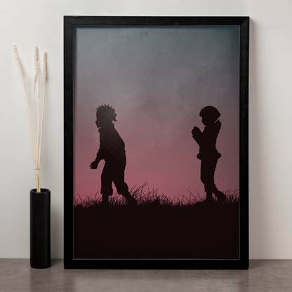 soulabiti Naruto Uzumaki and Hinata Hyuga Love Poster Art N-9 Digital Reprint 12 inch x 18 inch Painting