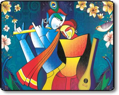 RADHA KRISHNA PAINTING Digital Reprint 11 inch x 14 inch Painting Paper Print
