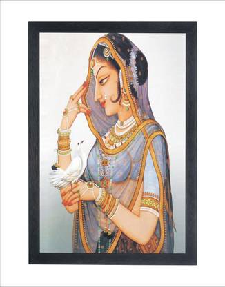 Chitransh Gifts Bani Thani Panting Wall Mounted Painting Digital Reprint 20 inch x 14 inch Painting