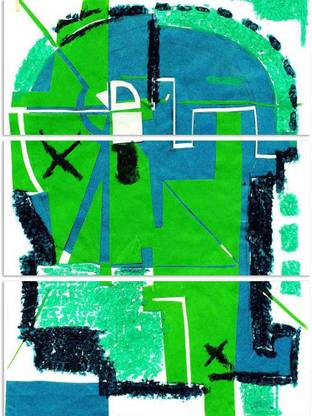 Artzfolio Abstract Split Art Painting Panel on Sunboard 24.4 x 32.3 inch (62 x 82 cms) Digital Reprint 32.3 inch x 24.4 inch Painting