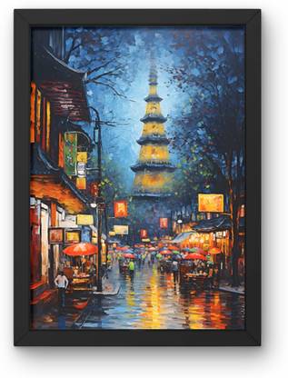 TravelArty Painting Digital Reprint 16 inch x 12 inch Painting