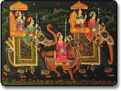 saf Traditional Maharaja Art Wall Décor Painting Digital Reprint 14 inch x 11 inch Painting