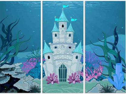 Artzfolio Magic Fairy Tale Split Art Painting 30 x 22.5 inch (76 x 57 cms) Digital Reprint 22.5 inch x 30 inch Painting