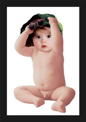 jog craft new born babay, baby photo frame Digital Reprint 14 inch x 10 inch Painting