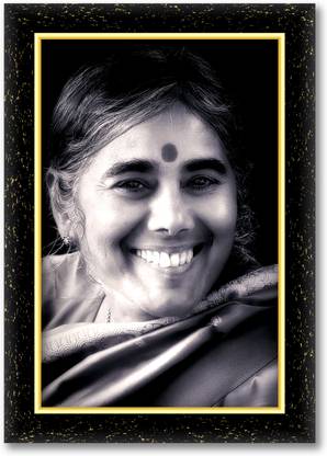 ARAAKA MOTHER MEERA KAMALA REDDY photo frame (Wood Base and Front Laminated) Acrylic 12 inch x 8 inch Painting