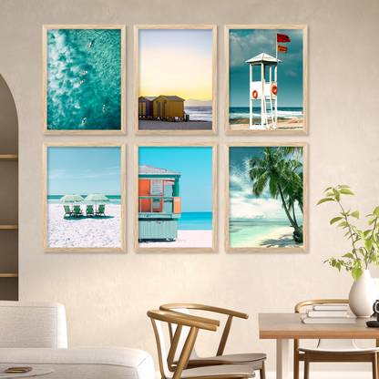 KotaArt Bich wall poster with frames for wall hanging PaintingKSBR188 Digital Reprint 13 inch x 10 inch Painting