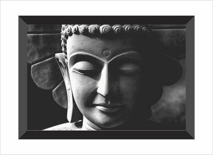 Chitransh Lord Buddha Wall Mounted Printing Digital Reprint 20 inch x 14 inch Painting
