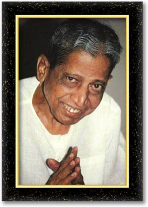 ARAAKA DADA BHAGWAN photo frame (Wood Base and Front Laminated) Acrylic 12 inch x 8 inch Painting