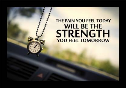 jog craft photo frame of inspirational thoughts and motivational quote |wooden art Digital Reprint 14 inch x 10 inch Painting