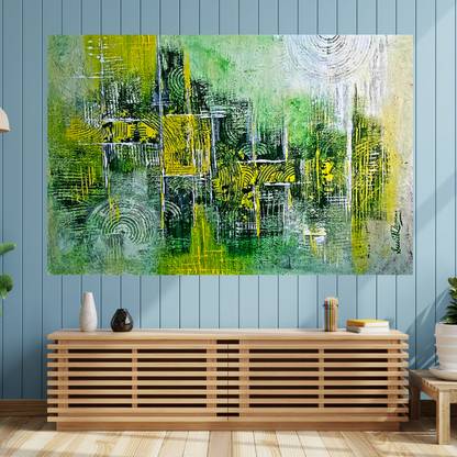 Geesun Craft Canva Abstract Painting for Wall Décor |Rectangle | Ratio-3:2 Canvas 18 inch x 12 inch Painting