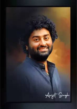 HSB INFRA Arijit Singh Photo Frame-Stylish Wall Art for Home,Office,or Music Lover's Decor Digital Reprint 12 inch x 8 inch Painting