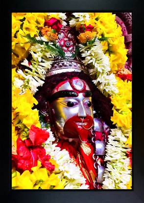 CrowdHall Maa Tara Photo Frame Digital Reprint 13.5 inch x 10 inch Painting