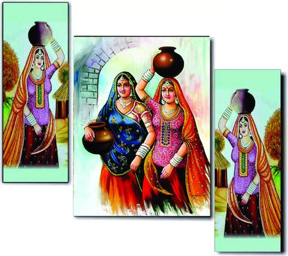 RAAVI PRESENT BEAUTIFUL WALL PAINTING FOR HOME Watercolor 18 inch x 12 inch Painting