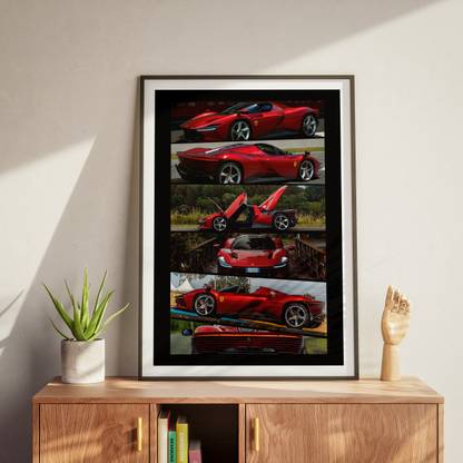 Froheyo Ferrari Daytona Sp3 Digital Reprint 18 inch x 12 inch Painting