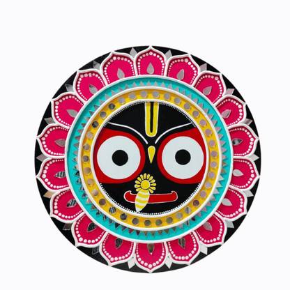 डेकॉरडायल jagannath ji ki painting lippan art ऐक्रेलिक 7 inch x 12 inch पेंटिंग