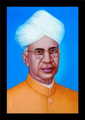 jog craft dr sarvepalli radhakrishana painting| sarvepalli radha krishna photo frame Digital Reprint 14 inch x 10 inch Painting