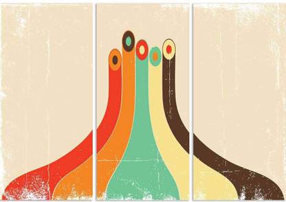 Artzfolio Abstract Background Retro Image Split Art Painting 30 x 21.2 inch (76 x 54 cms) Digital Reprint 21.2 inch x 30 inch Painting