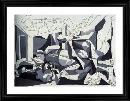 DecorAdventures *The Charnel House* (1945) by Pablo Picaso, Matt Satin Digital Reprint 14 inch x 18 inch Painting
