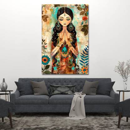 Labh Enterprises Modern Art Canvas Painting | 48x36 Inch With Frame | Home & Office Decor Canvas 48 inch x 36 inch Painting